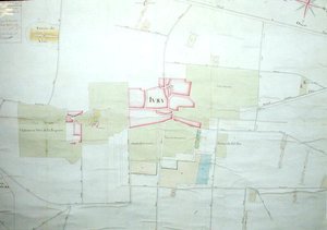 Map of Ivry and the Surrounding Area (detail) by French School
